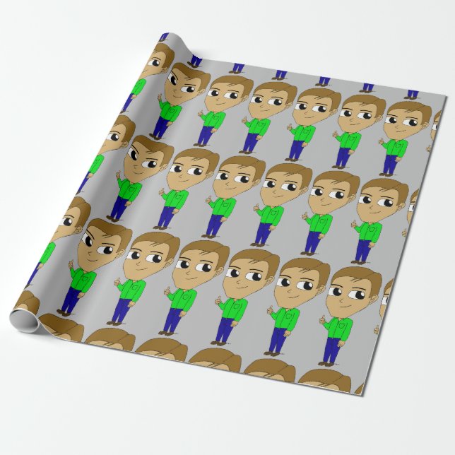 chibi    wrapping paper (Unrolled)