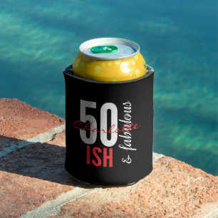 Chic 50-ish and Fabulous Birthday Can Cooler