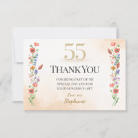 Chic 55th Birthday – Wildflower Design