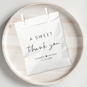 Chic A Sweet Thank You Wedding Favour Bags
