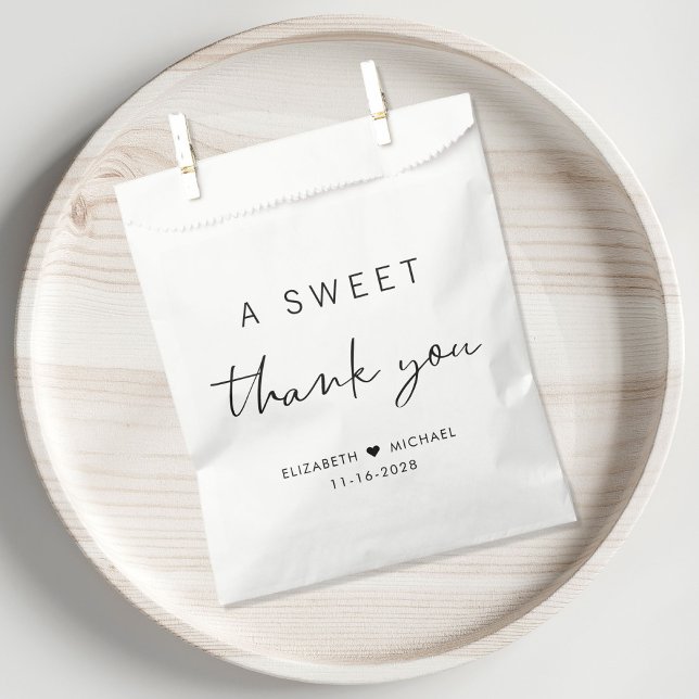 Chic A Sweet Thank You Wedding Favour Bags (Creator Uploaded)