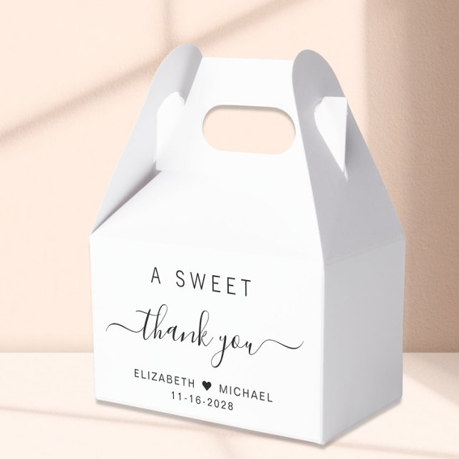 Chic A Sweet Thank You Wedding Favour Box (Creator Uploaded)