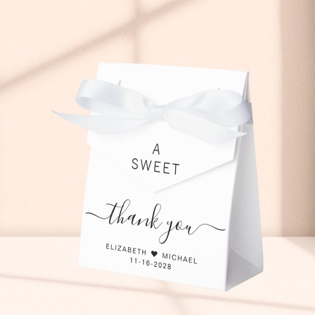 Chic A Sweet Thank You Wedding Favour Box (Creator Uploaded)