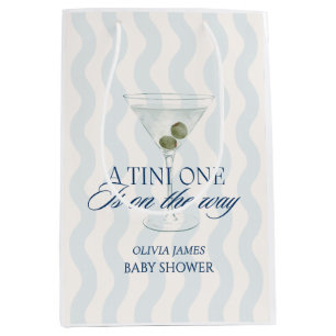 Chic a tini one boy baby shower medium gift bag