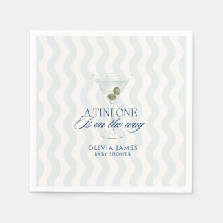 Chic a tini one boy baby shower napkin