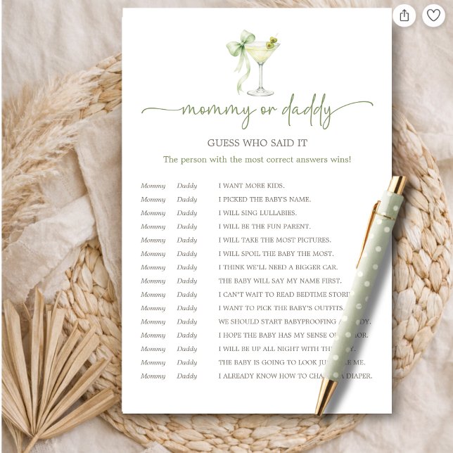 Chic A Tini One Mommy or Daddy Guess Who Said It (Creator Uploaded)