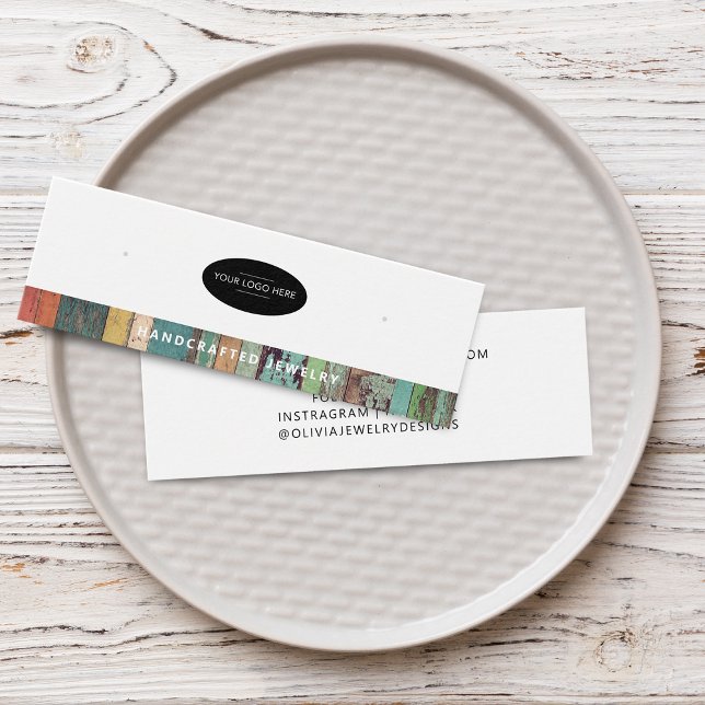 Chic Add Your Logo Earring Display Card (Chic Add Your Logo Earring Display Card)