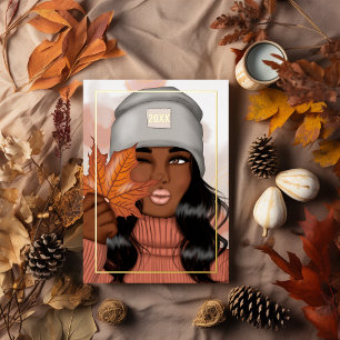 Chic African American Seasonal Autumn - Fall