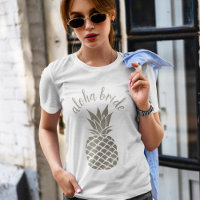 Chic Aloha Tribe Hawaiian Silver Pineapple Bride