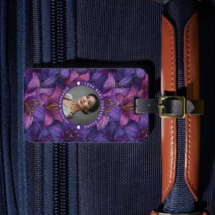 Chic Amaryllis 60Th Birthday Gifts For Mother Luggage Tag