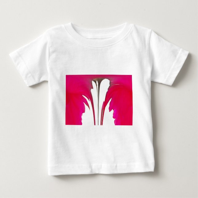 Chic amazing Red rose under the white sky.png Baby T-Shirt (Front)