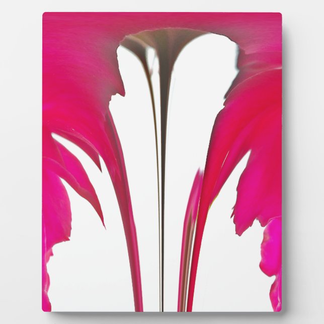 Chic amazing Red rose under the white sky.png Plaque (Front)