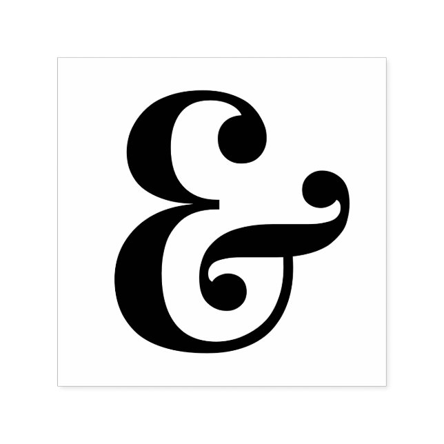Chic Ampersand And Sign Self-inking Stamp (Design)