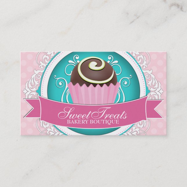 Chic and Elegant Bakery  Business Cards (Front)