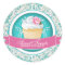 Chic and Elegant Cupcake Box Stickers