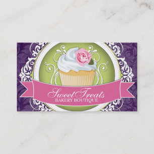 Chic and Elegant Cupcake Business Cards