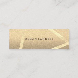 Chic and Lux (Gold/Grey) Mini Business Card
