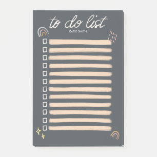 Chic and Sketchy Rainbow and Stars To do Lists Post-it Notes