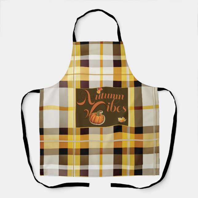 Chic and Trendy Autumn Vibes  Apron (Front)