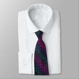 Chic Anniversary Gifts For Husband Crocodile Print Tie