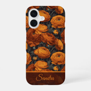 Chic Anniversary Keepsake Ranunculus Floral Custom iPhone 16 Case