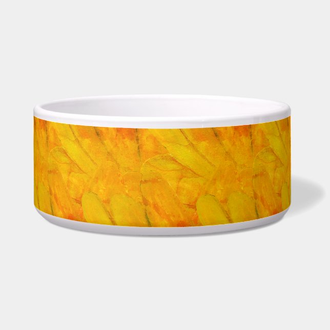 Chic Apricot Crush Abstract Floral Pet (Front)