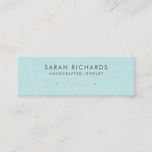 Chic Aqua Turquoise Blue Jewellery Earring Display Mini Business Card