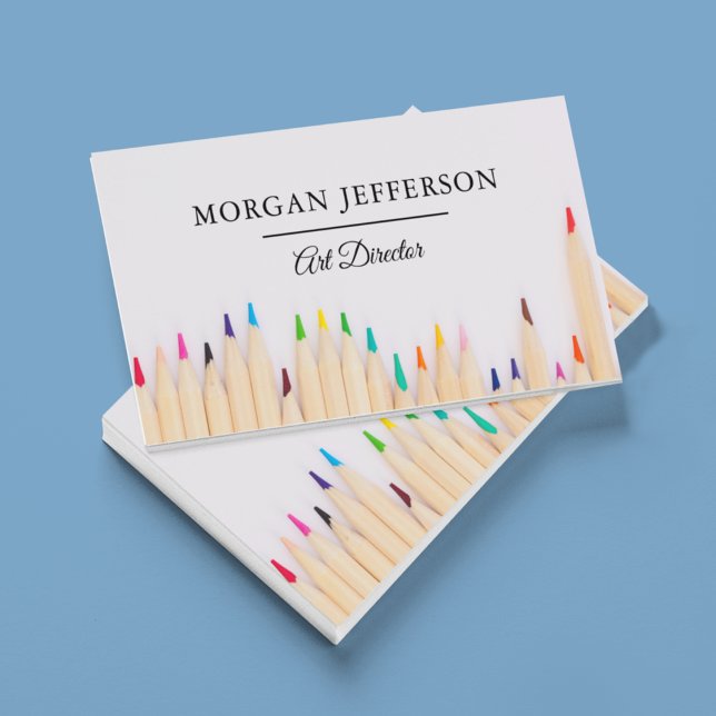 Chic Artist Modern Art Director Gallery Creative Business Card (Creator Uploaded)