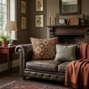 Chic artistic   persian style  geometric pattern  cushion