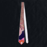Chic Artsy Orange Blue Floral Rose Gold Glitter Tie<br><div class="desc">This chic and artsy pattern is perfect for the trendy and stylish woman. It features a faux printed rose gold glitter and hand-drawn and hand-painted pink, yellow, orange, white, and navy blue flowers and leaves. It's modern, pretty, and glamourous! ***IMPORTANT DESIGN NOTE: For custom requests relating to changes of design...</div>