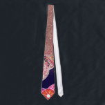 Chic Artsy Orange Blue Floral Rose Gold Glitter Tie<br><div class="desc">This chic and artsy pattern is perfect for the trendy and stylish woman. It features a faux printed rose gold glitter and hand-drawn and hand-painted pink, yellow, orange, white, and navy blue flowers and leaves. It's modern, pretty, and glamourous! ***IMPORTANT DESIGN NOTE: For custom requests relating to changes of design...</div>