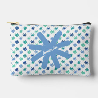 Chic AsteriskS Ocean Colours-White Editable Small Accessory Pouch