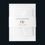 Chic Autumn Terracotta Floral Personalised Wedding<br><div class="desc">Modern and elegant design printed Chic Autumn Terracotta Floral Personalised Wedding Invitation Belly Band that can be customised with your text. Please click the "Customise it" button and use our design tool to modify this template. Check out the Graphic Art Design store for other products that match this design!</div>