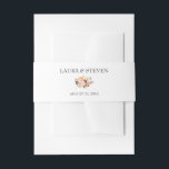 Chic Autumn Terracotta Floral Personalised Wedding<br><div class="desc">Modern and elegant design printed Chic Autumn Terracotta Floral Personalised Wedding Invitation Belly Band that can be customised with your text. Please click the "Customise it" button and use our design tool to modify this template. Check out the Graphic Art Design store for other products that match this design!</div>