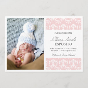 CHIC BABY BIRTH ANNOUNCEMENT