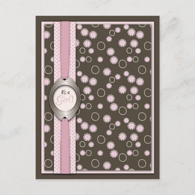 Chic Baby Girl Postcard (Front)