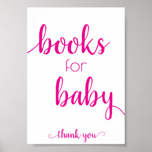 Chic Baby Shower Dusty Blue Books Table Sign