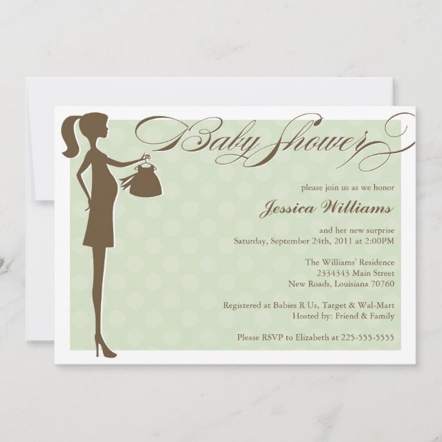 Chic Baby Shower Invitation (Front)