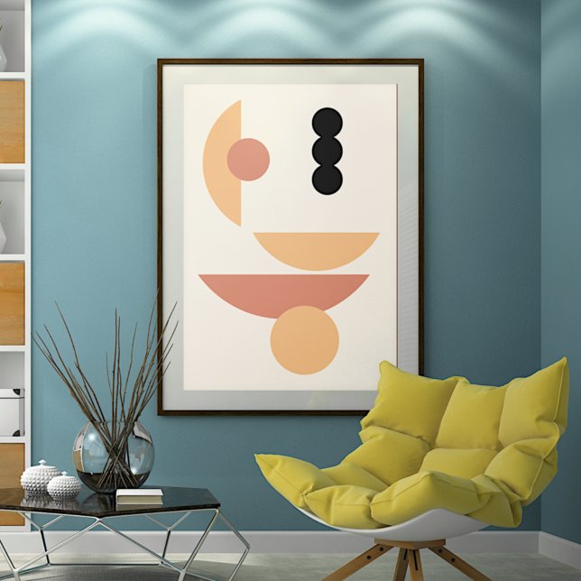Chic Balancing Abstract Industrial Fusion Art Poster (Creator Uploaded)