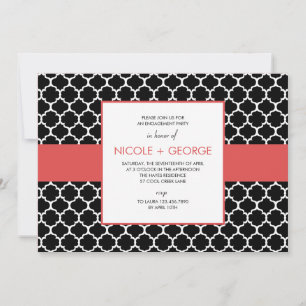 Chic Band General Party Invitation (Coral)