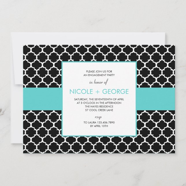 Chic Band General Party Invitation (Tiffany) (Front)
