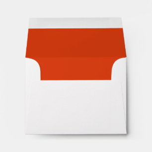 Chic Barn Orange Wedding RSVP Envelope