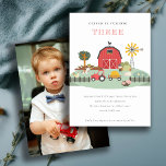 Chic Barnyard Farm Animal Any Age Photo Birthday Invitation<br><div class="desc">For any further customisation or any other matching items,  please feel free to contact me at yellowfebstudio@gmail.com</div>
