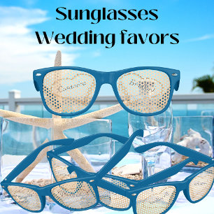 Chic Beach Wedding 2 Heart Sand Wedding favours Kids Sunglasses
