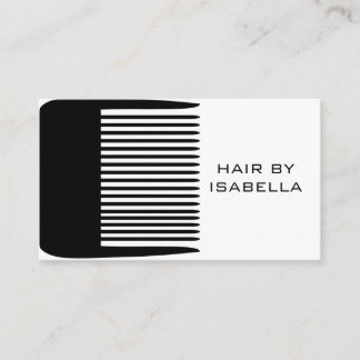 Chic Beauty Salon Branding Hair Stylist Mini Business Card