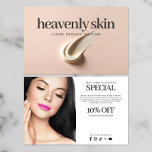 Chic Beauty Skin Care Spa Boutique Pink Flyer<br><div class="desc">Immerse your brand in elegance with our chic flyer template perfect for the beauty and skincare industry. It showcases a high-resolution photo of a luxurious smudged dollop of skincare cream on a soft pink surface, embodying simplicity and sophistication. Ideal for skincare products, beauty businesses, estheticians, spas, and boutiques seeking a...</div>