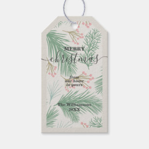 Chic Berries and Branches Christmas Gift Tags