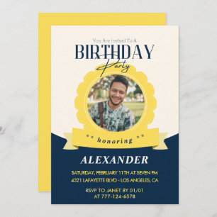 Chic birthday 27th birthday invitation Modern