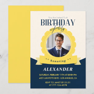 Chic birthday 37th birthday invitation Modern