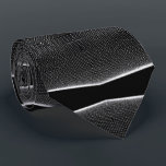 Chic Black and White Abstract Stripe Modern Style Tie<br><div class="desc">Stand out with confidence wearing this Chic Black and White Abstract Stripe Modern Style Necktie. Its distinctive linear pattern, rich with subtle textures, offers a refined yet striking visual. Perfect for making a memorable impression, this modern black and white tie elevates any suit or shirt. An essential accessory for men...</div>